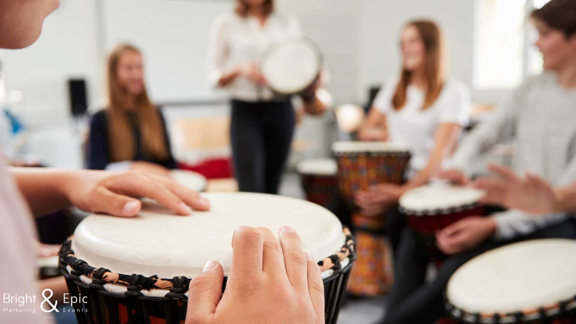 entertainment-fun-teambuilding-event-drum-class-brightandepic-usa