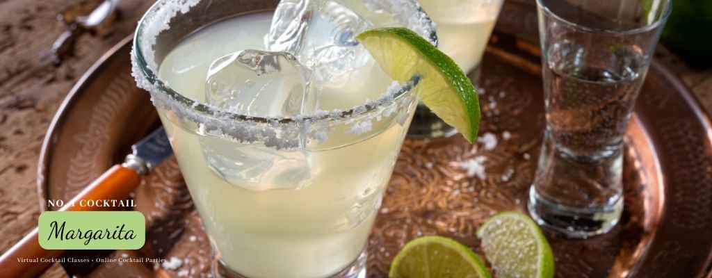One of the most favorite cocktails at our virtual cocktailparty and online cocktail classes - Margarita by Bright and Epic USA